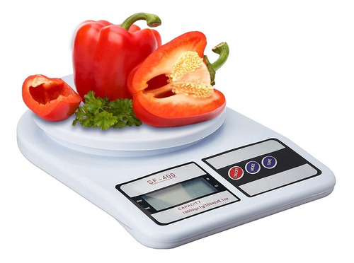 Imagen 1 de 4 de Balanza Digital De Cocina De 1g A 10kg A Pilas Sf-400 Febo