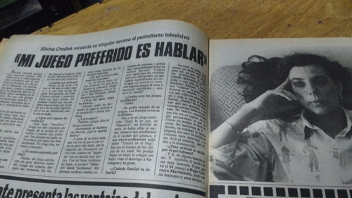 Revista Clarin N° 14981 Silvia Chediek Periodista Año 1987