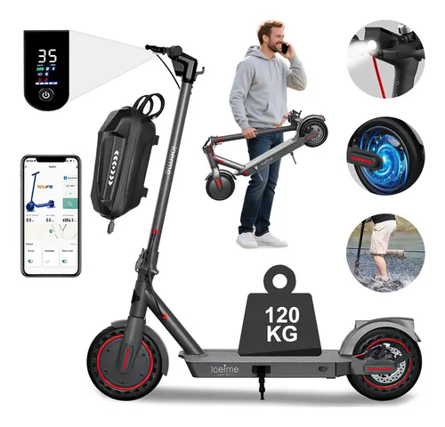 Patín Eléctrico Plegable For Adults 001 Loefme, 10,4 Ah, 600 W, 3...