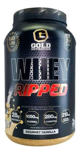 Whey Ripped 2lbs Gold Nutrition Proteina C/matrix Fat Burn