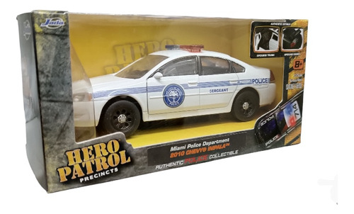 Patrulla De Policía Chevy Impala , Jada, Escala 1:32, 13cms