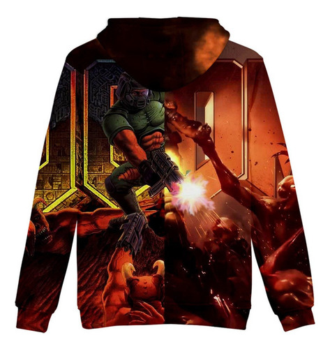 Wd Sudaderas Doom Eternal Doom Slayer Chamarras De Cosplay
