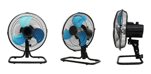Imagen 4 de 8 de Ventilador 3 en 1 Mio VEN-10MO negro con 3 palas color azul de metal, 10" de diámetro 220 V