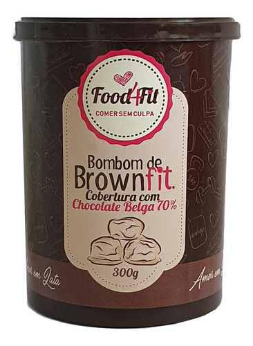 Brownie Fit - Amor Em Lata 300g - Food4fit