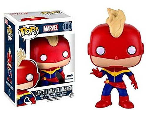 Funko Pop Captain Marvel Masked Gts Sticker Exclusivo