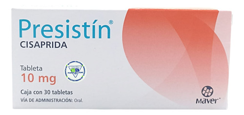 Presistín Cisaprida 10 Mg C/30 Tabletas Maver