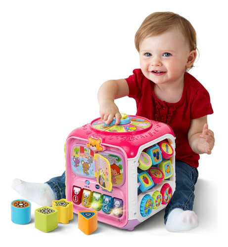 Cubo De Actividades Vtech Sort And Discovery, Color Rosa