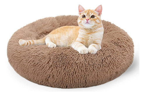 Cama De Felpa Antiestrés  Para Gatos 60cm