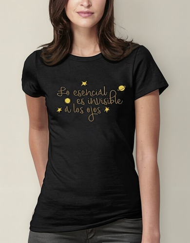 Polera Estampado Principito Frase Moda Mujer