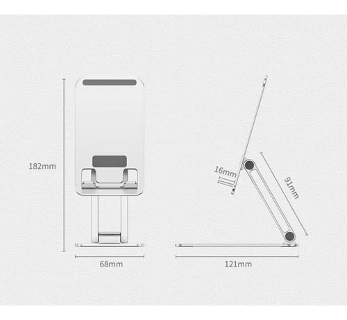 Soporte Universal Para Teléfono De Aleación De Aluminio Plat