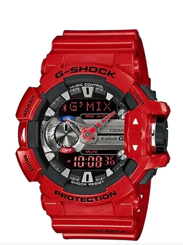G Shock Gba 400 4 Original G Mix Bluetooth Musica Color Rojo