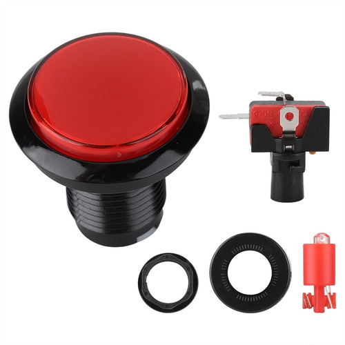 Imagen 2 de 9 de Lámpara Led Redonda Iluminada Botón Grande Para Arcade Juego