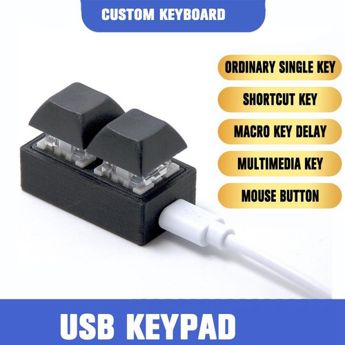 Teclado Macro Keypad Rgb Diy Personaliza Atajos De Teclado