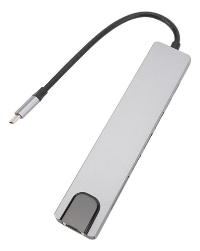Hub Tipo C 8 En 1, 4k, Interfaz Multimedia Hd, Usb 3.0, 100