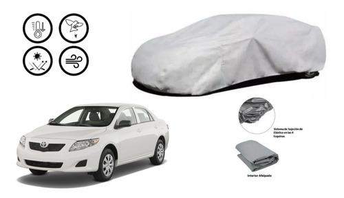 Funda Cubierta Car Cover Corolla 2008 Al 2013 100% Vs Agua