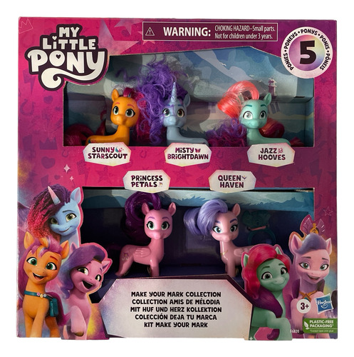 My Little Pony Colección Deja Tu Marca 5 Ponys Hasbro 2022 (Usado)
