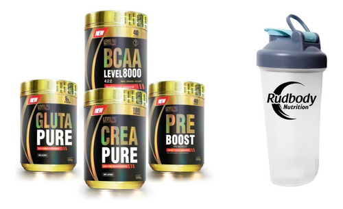 Level-gluta 500g+crea 500g+bcaa 400g Bluebe+bost 400g Bluebe