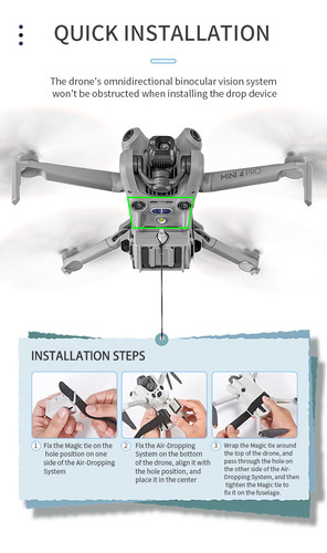 Sistema Airdrop De 12 Km Para Accesorios De Drones Dji Mini