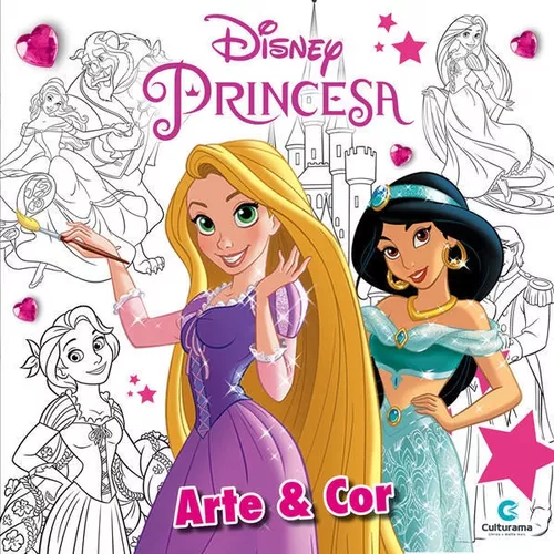 LIVRO INFANTIL VAMOS COLORIR DCL PRINCESAS