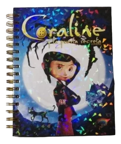 Cuaderno Coraline Holográfico Hojas Con Esquelas  