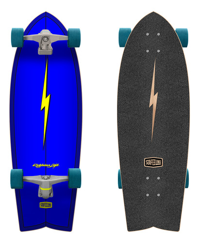 Simulador De Surf Skateboard Surfeeling Lightning Bolt