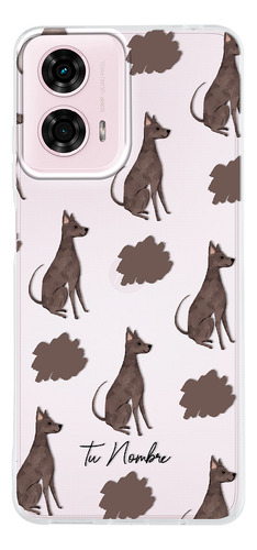 Funda Para Motorola Para Mujer Perrito Xolo Manchas Nombre