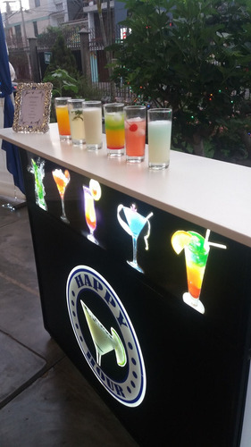Servicio Barra Móvil Iluminada - Barman - Open Bar Domicilio