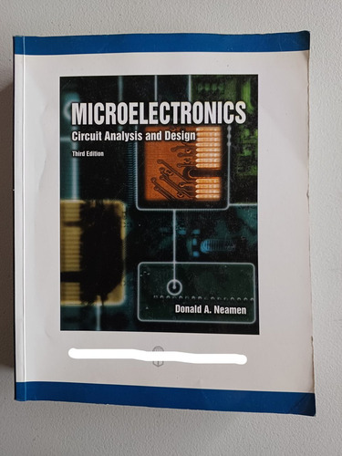 Microelectronics. Circuit Analysis And Design, Donald Neamen (Usado)