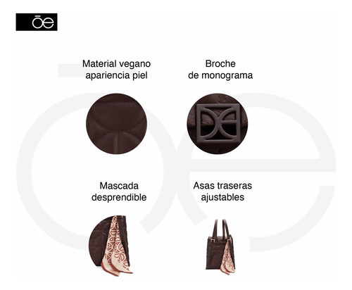 Bolsa Backpack Cloe Alasmi Mediano Color Nude
