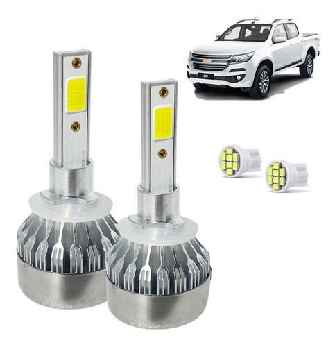 Kit Lâmpada Super Led S10 2018 A 2021 Farol Milha