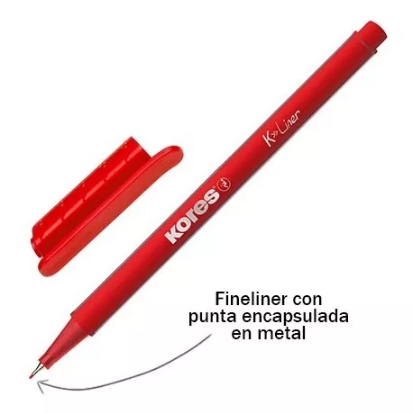 Rotulador Punta Fina Rojo X12 - Unidad a $1842