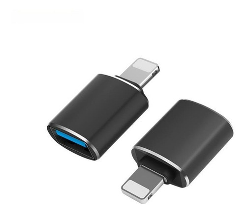 Imagen 1 de 6 de Adaptador Otg Lightning A Usb 3.0 iPhone iPad Memorias Mouse