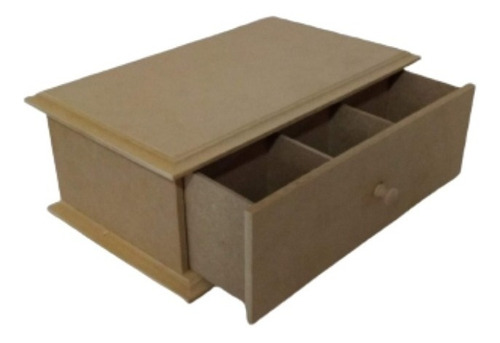 Caja  De Te Con Cajon X 6 Div Tapa Ciega