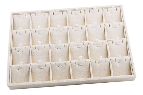 Imagen 4 de 7 de Caja Para Porta Anillos Bandeja De 24 Rejillas Para Collares