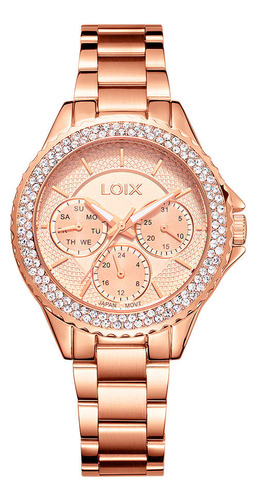 Reloj Loix Mujer L1196-2 Oro Rosa Con Tablero Oro Rosa