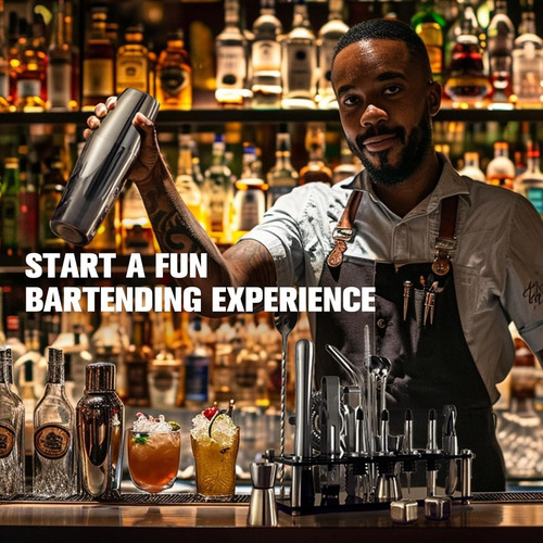 Juego De Cócteles Para Bar Pub Cocktail Shaker Set 23 Piezas