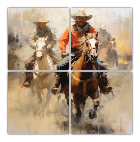 160x160cm Cuadros Abstractos Decorativos Estilo Cowboy Y Neo