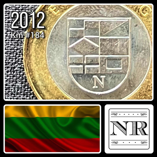 Lituania - 2 Litai - 2012 - Bimetalica - Km #185 - Neringa