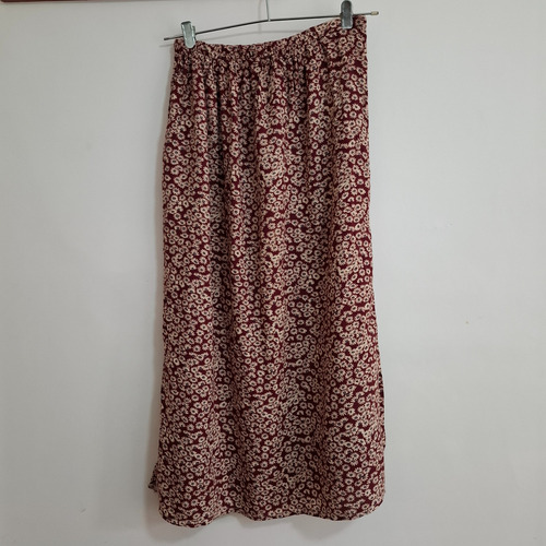 Pollera Hippi Maxi Margaritas Larga Talle M (Usado)