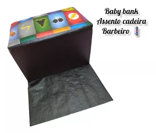 puff De Criança Cadeira De Barbeiro Baby Bank Infantil barbearia