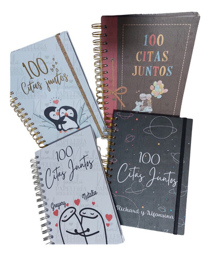 Libro Tamaño A4 100 Citas Juntos Personalizado