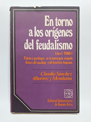 Antiguo Libro En Torno A Los Origenes Del Feudalismo Le707