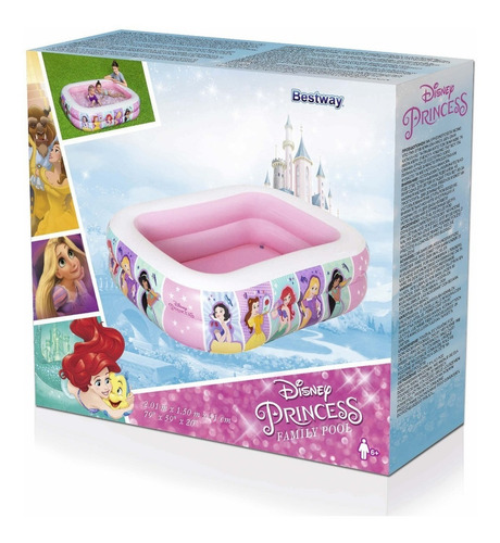 Alberca Bestway Inflable Princesas 201x150x51cm