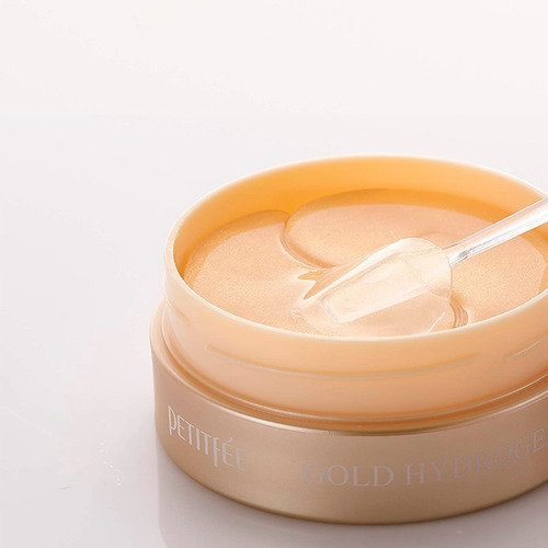 Imagen 5 de 8 de Parches Para Ojeras Coreanos Petitfée Gold Hydrogel Snail