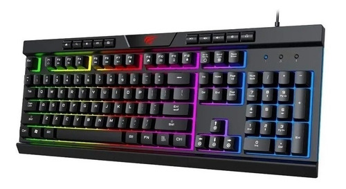 Imagen 2 de 7 de Teclado Gamer Retroiluminado Usb Havit Kb500l