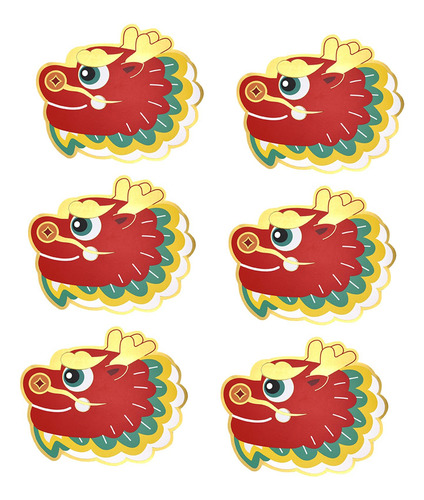 4 X 6x Sobres Rojos De Año Nuevo Hong Bao Deseos Verde