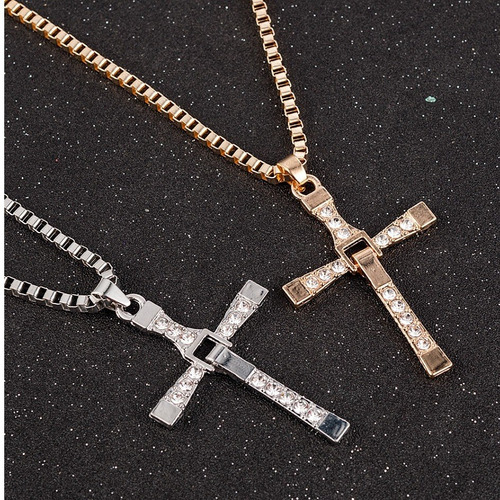 Imagen 5 de 7 de Collar Colgante Toreto Cruz Toretto Cadena