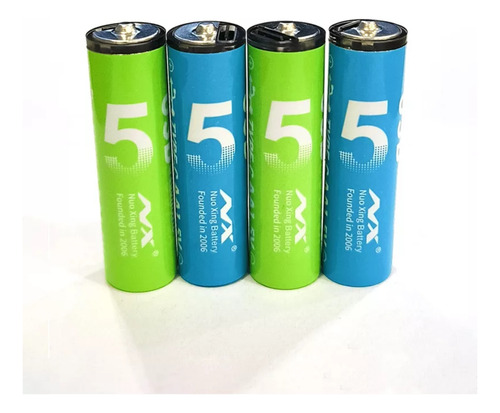 Paquete 4 Pilas Aa Recargables Usb 1.5v Carga Rapida