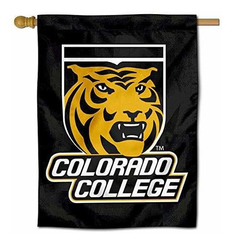 Colorado College Tigres De Doble Cara Flag House.
