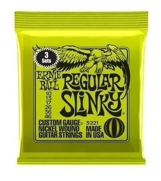 Ernie Ball Enc Guit Elec 010 - Pack X 3 Sets / En Belgrano!